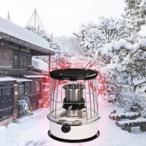 Bicsdam Efficient Kerosene Stove Heater, Portable Non Electric Heater for Indoor Use, Kerosene Space Heater with Storage Bag, 6L Kerosene Stove for Camping, Cooking, Ice Fishing Etc (Color : White)