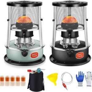 Camping Kerosene Stove, Efficient Kerosene Heater Petroleum Heater, Electricity  Indoor Burner, Portable Non Electric Heaters for Emergency Patio Tent Heater Cooking with 6 Wicks