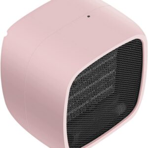 CJGKDJS Portable Electric Mini Fan Heater Desktop Household Wall Desktop Heating Stove Radiator Warmer Machine for Winter(Color:Green) (Pink)