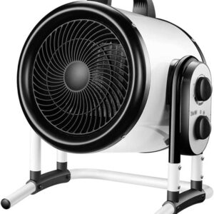 CJGKDJS Small Industrial Heater,3kw Space Fan Heater,Electric Heating,3-Speed Temperature Control Knob,Energy-Saving,for Household,Office. (PTC Ceramics)