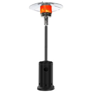 Clearance Prime Outdoor Patio Heater With Wheels,Propane 46,000 BTU Premium Outdoor Patio Heater