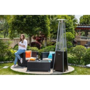 Cmgb Bronze Quartz Glass Tube Patio Heater-Brown