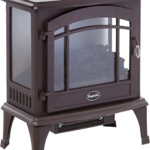 Comfort Glow EQS5147 Sanibel 3-Sided Infrared Quartz Electric Stove Bronze Finish