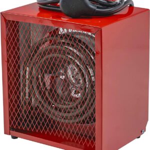 Comfort Zone CZ290 NEMA 6-30P 4,800-Watt Fan-Forced Industrial Heater, Integrated Thermostat Control, Heavy Gauge Steel, Carry Handle with Rubber Feet and Overheat Protection