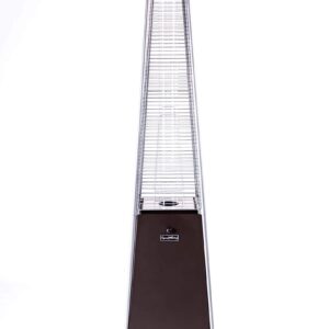 CoSoTower Bronze Quartz Glass Tube Patio Heater-Mocha