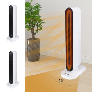 CUH Fast Heating Standing White Space Heater 4 Heat Modes Simple Heaters Fan 1500W Whole Room Bedroom Indoor