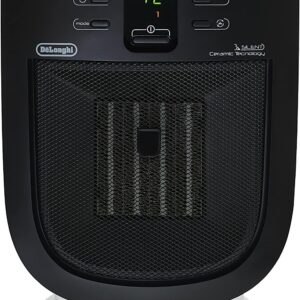 De'Longhi DCH5915ER Ceramic Compact Heater, 5 lbs, White with Black