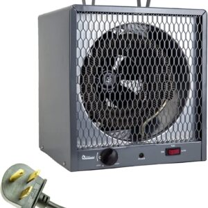 Dr. Infrared Heater 5600W Garage Workshop Portable Industrial Space Heater, Gray