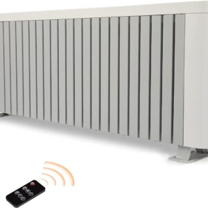 E-Macht Electric Baseboard Heater 1500W Large Room Space Heater for Indoor Use Remote Control, LED Digital Display, Adjustable Thermostat, Timer, for Bedroom, Office Convection Heater