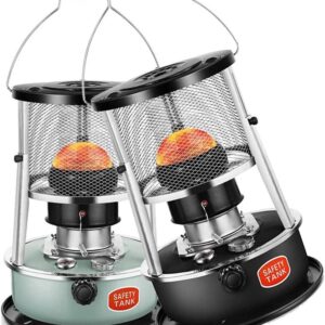 Efficient Kerosene Stove Heater Petroleum Heater, 3000W Outdoor Camping Oil Heaters, 33x33x46CM Emergency Tent Heater, Green/Black 33x33x34CM (Color : Green 4.5L)