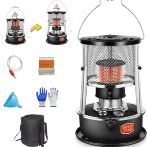 Flxsxq 4.5L Kerosene Stove Heater, Stainless Steel Indoor Heater Non Electric,Efficient Kerosene Heaters with Portable Handle,for Boiling Water Heating Cooking