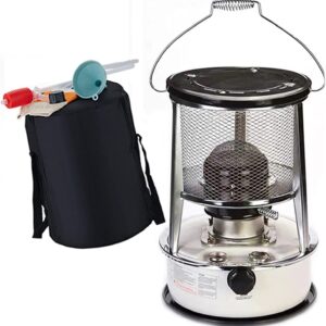 Flxsxq Kerosene Stove Heater,6L Lightweight and Portable Non Electric Emergency Heater Windproof Efficient Kerosene Space Heaters for Tent Heating,Cooking-White