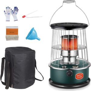 Flxsxq Kerosene Stove Heater,Emergency Non Electric Heaters,Camping Oil Heaters,Kerosene Stove Burner,for Indoor Outdoor Patio Deck Home,6L