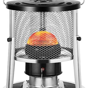 Flxsxq Kerosene Stove Indoor,Black Portable Emergency Heaters,Adjustable Height Kerosene Heater,Can Burn Fully for Boats, Yachts, Camping and Hiking
