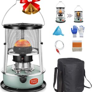 Flxsxq Kerosene Stoves,Efficient Kerosene Space Heaters,Non Electric Heaters for Indoor Use with Storage Bag and Accessories,for Outdoor Indoor Camping
