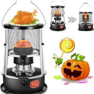 Flxsxq Outdoor Kerosene Stove Heater,Emergency Non Electric Heaters,Camping Kerosene Stove Burner,Adjustable Height 360° Surround Heater,for Camping Picnic Burner Furnace BBQ