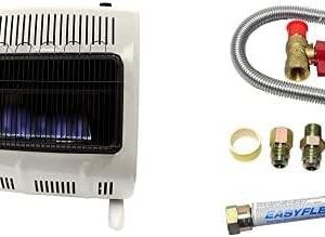 Enerco Group Inc Vent- 30,000 BTU Blue Flame Natural Gas Heater, Multi & Mr. Heater F271239 One-Stop Universal Gas-Appliance Hook-Up Kit,Small