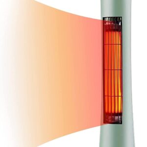 Fan Heater Thermostat 800W Electric Heater 2-Speed Thermostat Flip and Overheat Protection for Living Room Bedroom Office Bathroom