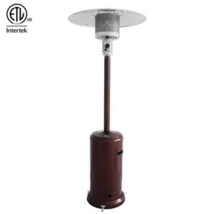 Gas Patio Heater – 83 Inches Tall Premium Standing Outdoor Heater – Auto Shut Off Portable Power Heater with Simple Ignition System, Wheels and Base Reservoir