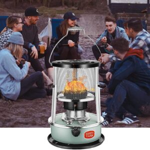 GQJNHUI Black Kerosene Heater Camping Stove Outdoor Cooking Kerosene Stove,Non-Electric Adjustable Flame,360° All-Round Heating,Ice Fishing Hiking Heating (2600W) (Color : Lake Blue)