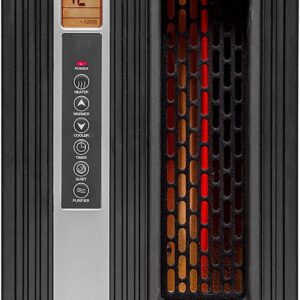 GreenTech Environmental pureHeat 2-in-1 Space Heater & Air Purifier – Air Cleaner for Home, Office Desk, Bedroom, Bathroom More – Safe Heating and Simple to Use – Includes Remote