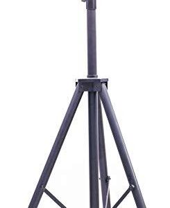 Hanover 30.7″ Wide Electric Carbon Infrared Heat Lamp with Remote Control and Tripod Stand, Silver/Black