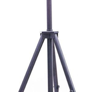 Hanover HAN1031IC-SLV-30.7 in Modern Efficient Steel Electric Heater with Tripod Stand-2 Heat Settings, Up to 1500W, Silver/Black