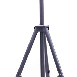 Hanover HAN1052IC-BLK-35.4 in Modern Efficient Steel Electric Heater with Tripod Stand-3 Heat Settings, Up to 1500W, Silver/Black
