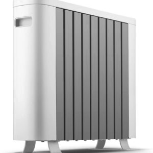 Heater Energy Saving 2000W Space Heater Mobile Radiator Noise Reduction Household Anti-scalding Electric Heater for Bedroom Office (Color : White, Size : 18.9×5.9×16.1in)