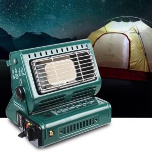 HXSM Camping Heaters for Tents, Portable Gas Heaters for Outdoor Indoor Use, Lightweight Butane Heater 1300W Space Heater for Caravan – Green