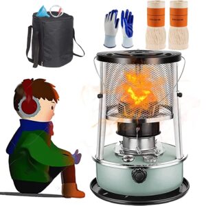 Indoor Kerosene Heater, Kerosene Heater, Mobile Heater Without Electricity Indoors, Efficient Kerosene Heater Indoors, Portable Kerosene Heater for Camping, Tent Heater, Radiant Heater with 2 Wicks