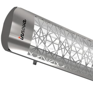 Innova-5000 watt electric infrared dual element heater 277 Stainless Steel 208 Volt-Outdoor Wall Mount Electric Heater-EF50277S4