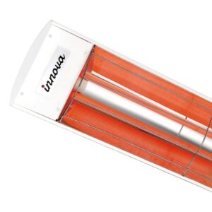 Innova-6000 watt electric infrared dual element heater 480 White 208 Volt-Outdoor Wall Mount Electric Heater-EF60480W