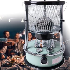 Kerosene Heater, Small Non Electric Kerosene Stove Heater, Portable Space Heater for Cooking, Indoor, Outdoor, Camping, Patio, Bathroom, Green