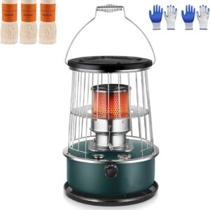 Kerosene Heaters for Indoor Use, Kerosene Stove Heater, Non Electric Heaters with 3 Wicks for Indoor and Outdoor, Camping and Fishing-6L A