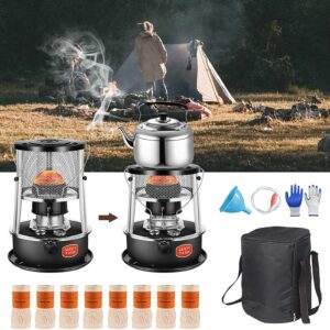 Kerosene Heaters for Indoor Use, Portable Multifunctional Stove Suitable for Camping Ice Fishing Cooking, Oil Space Heaters, Emergency Heater for Power Outage, Easy to Use (Size : A-Black(4.5L))