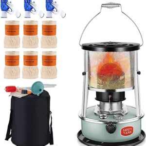 Kerosene Stove for Indoor Use 4.5 L, 2 in 1 Portable Petroleum Heater,with Stove Bag,Heating Without Electricity Indoor, for Patio,Emergency Power Outage, Gas Maintenance, Green