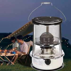 Kerosene Stove for Indoor, Camping Stove, 9000 BTU Kerosene Heaters, Heating Without Electricity, White, for Outdoor Deck Ice Fishing Pergola Kerosene Stove Burner