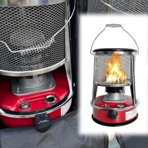 Kerosene Stove Heater Camping Burner Efficient Space Heater Non Electric Glass Burner with Cooking System Oil Heaters Red Outdoor Heater Stove 6L (Color : Red-4.6L)