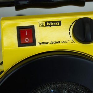 King Electric Portable Heater, 1500W / 120V, Yellow, PSH1215T