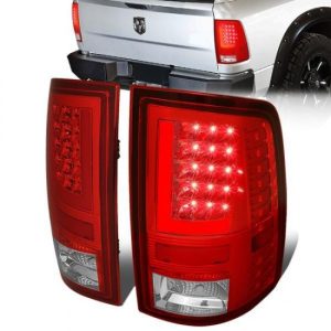 09-17 Dodge Ram 1500 2500 3500 LED L-Bar Rear Brake Tail Lights - Red