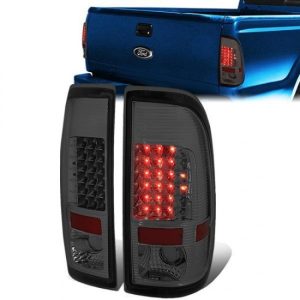 97-07 Ford F250 F350 F450 F550 Super Duty LED Rear Brake Tail Lights - Smoked