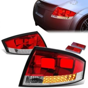 99-06 Audi TT & Quattro LED Rear Brake Tail Lights - Red/Clear Housing