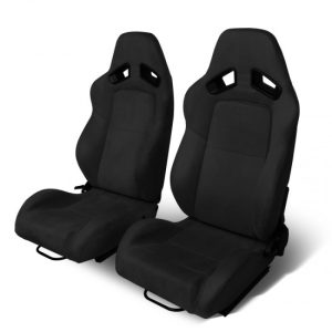 Racing Seats - Reclinable - Suede - Pair