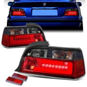 92-99 BMW E36 318i 323i 325i 328i M3 Couep/Convertible LED Bar Tail Lights - Smoked
