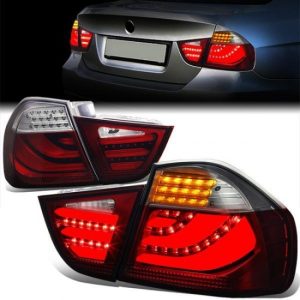 09-11 BMW E90 323i 325i 328i 335D 335i E90 Sedan LCI LED Rear Brake Tail Lights - Red Tint