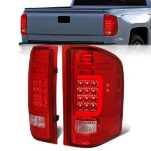 07-14 Chevy Silverado 1500 2500HD 3500HD Red C-Bar LED Tail Lights