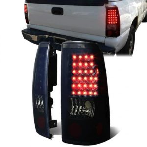 99-03 Chevy Silverado GMC Sierra 1500 2500 3500 LED Tail Lights - Tinted