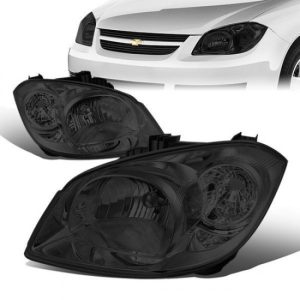 05-10 Chevy Cobalt Pontiac G5 Pursuit Headlights - Smoked Housing Clear Corner