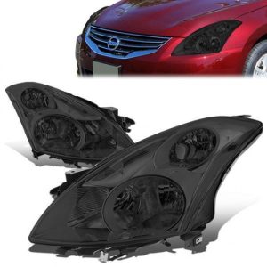 10-12 Nissan Altima Sedan Headlights - Smoked Housing Clear Corner